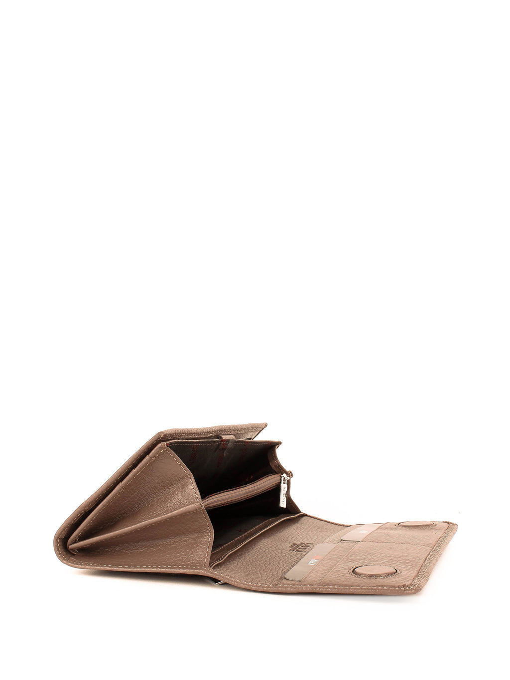 Cartera de piel italiana Gris 1146-51