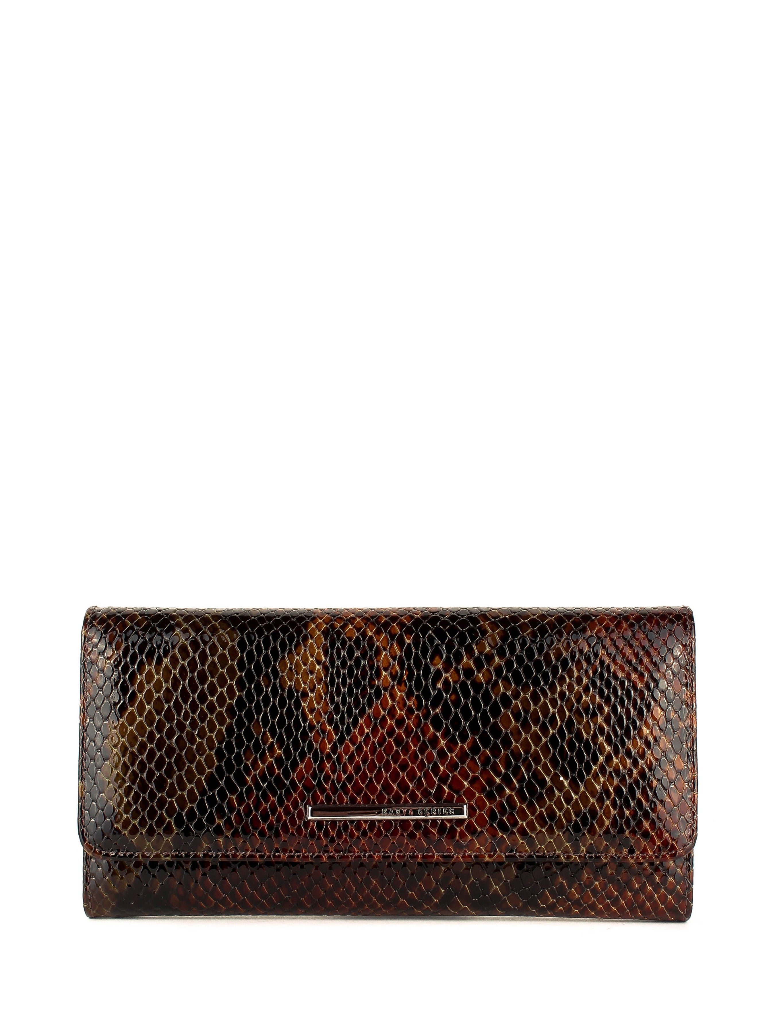 Cartera de piel italiana Verde 1146-540