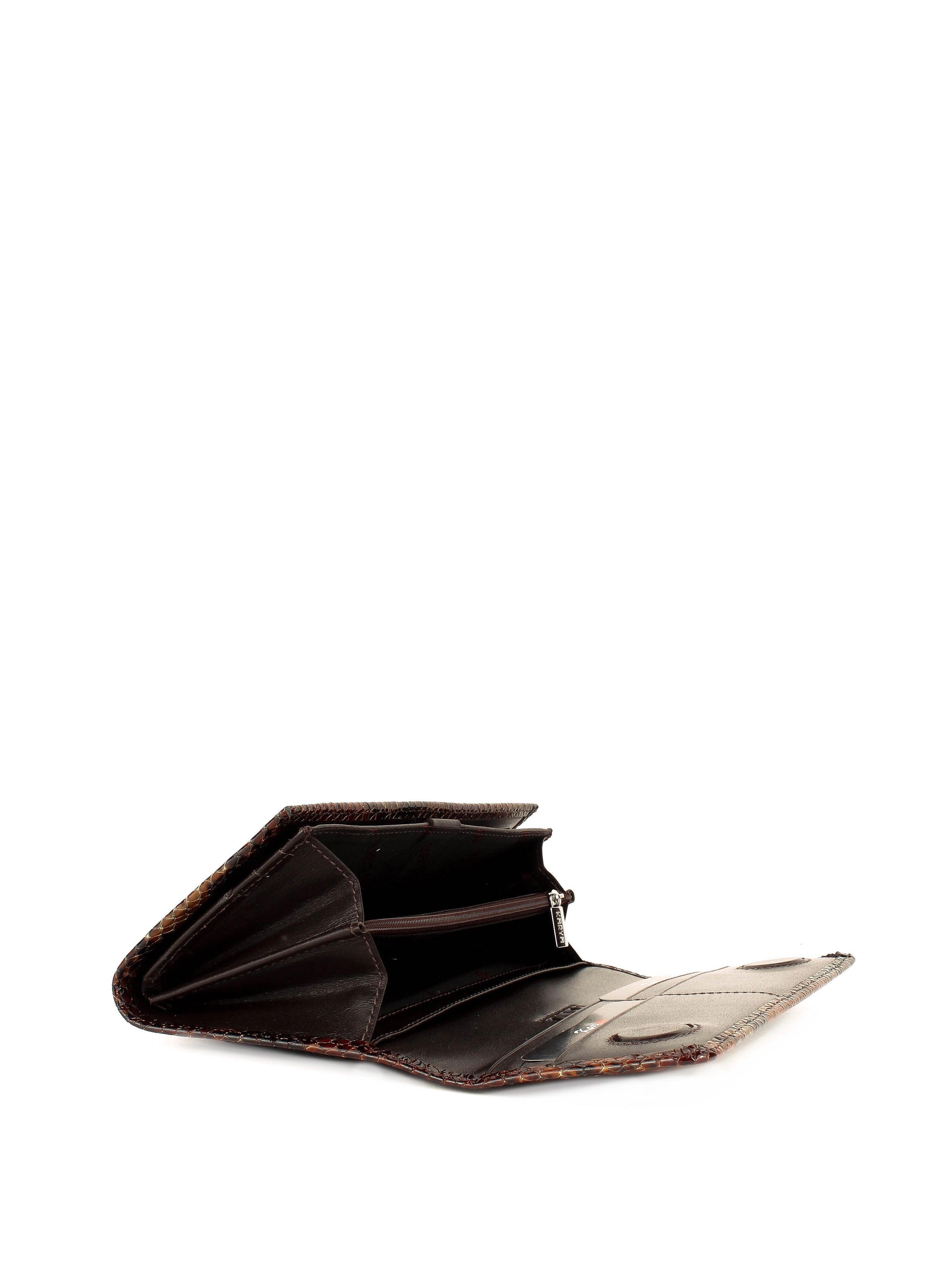 Cartera de piel italiana Verde 1146-540