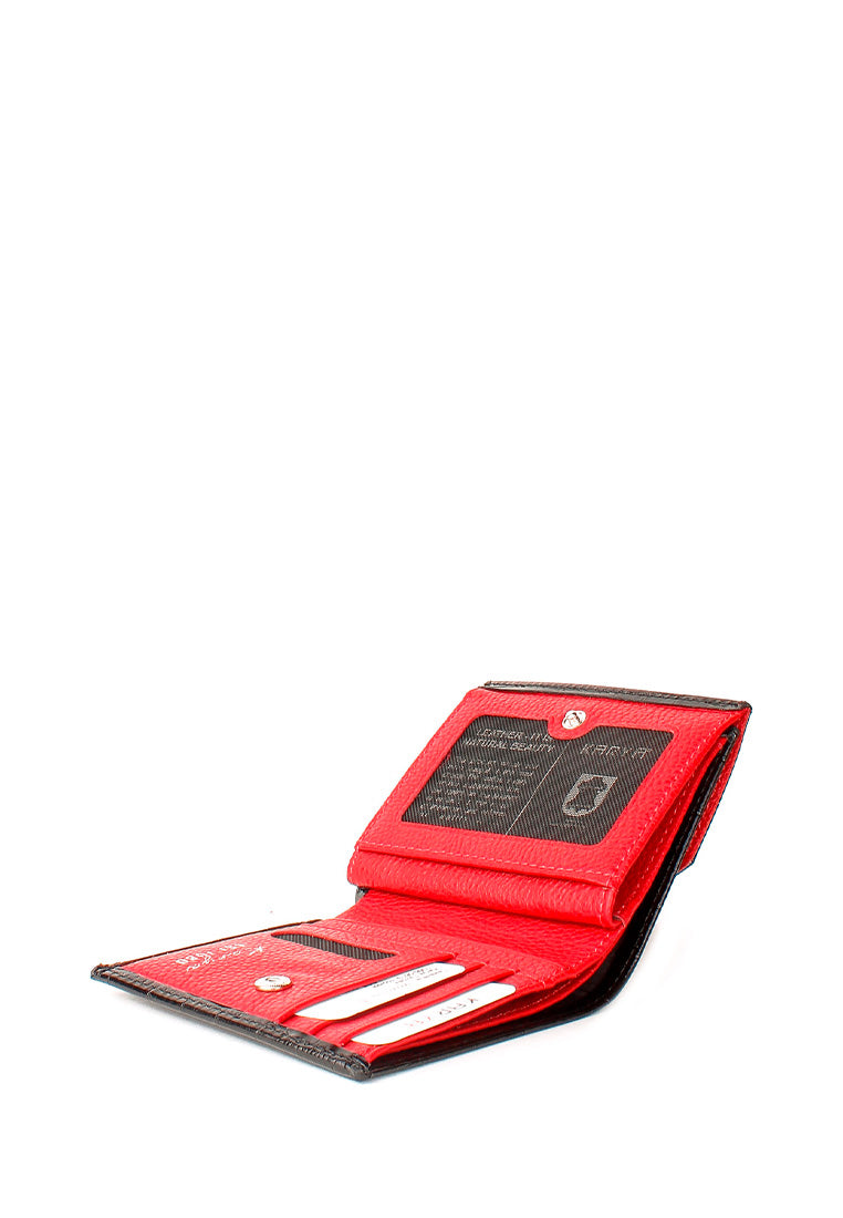 Cartera de piel italiana Negro 1066-0613