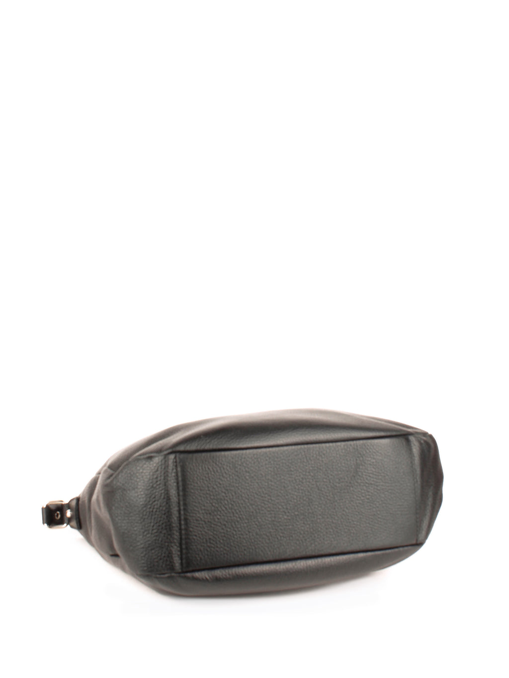 Bolso de hombro de piel italiana Negro 3691-05-32