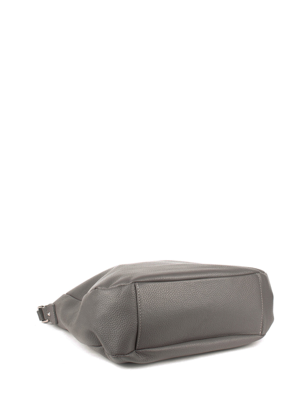 Bolso de hombro de piel italiana Gris, Beige 3691-98-32