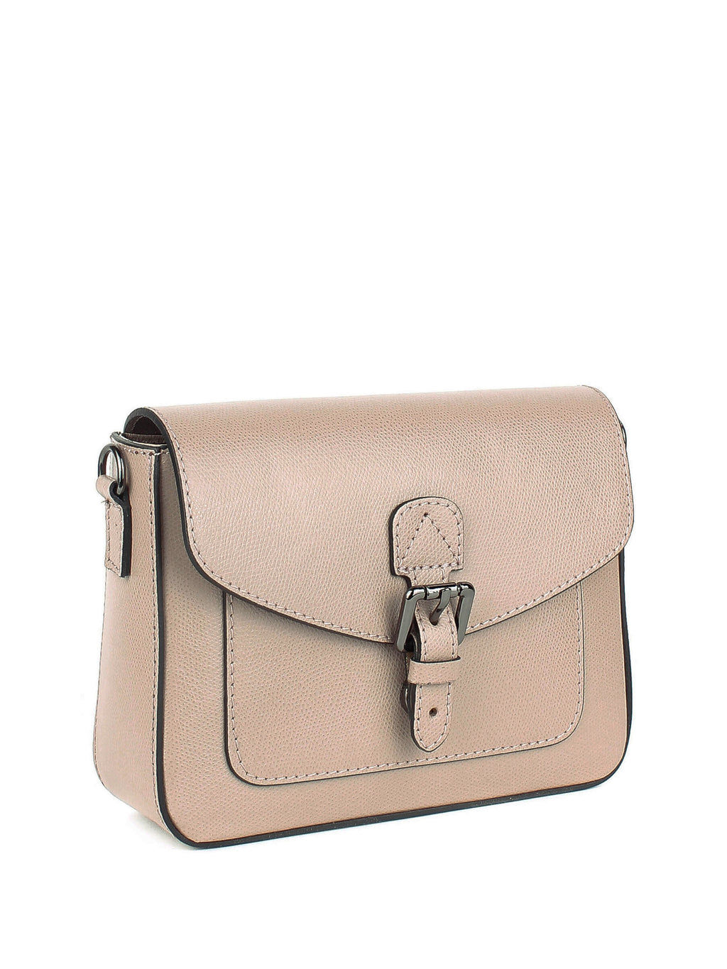 Bandolera de piel italiana Gris 5115-52-33