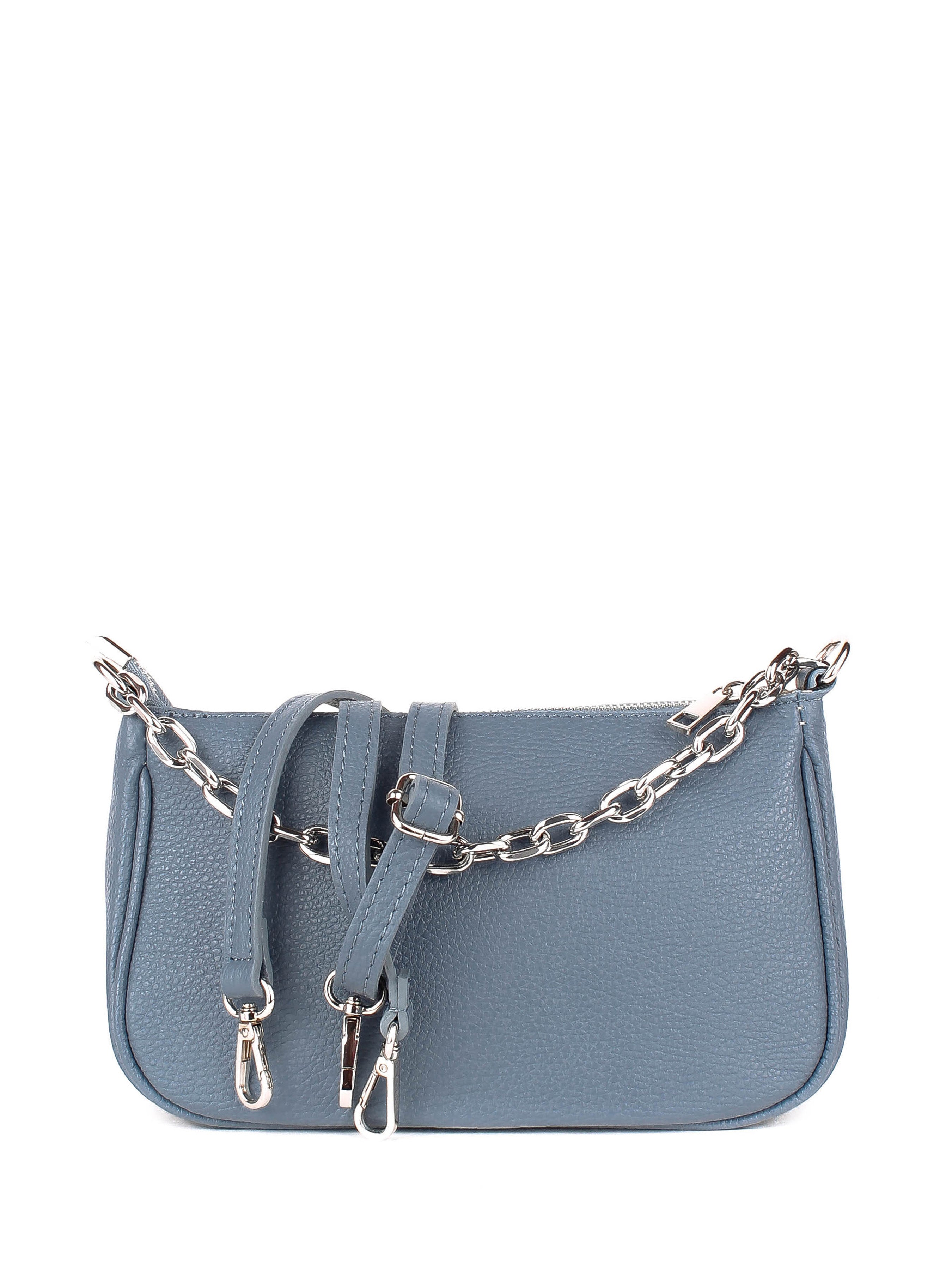 Bandolera de piel italiana Темно блакитний 4277-97-32