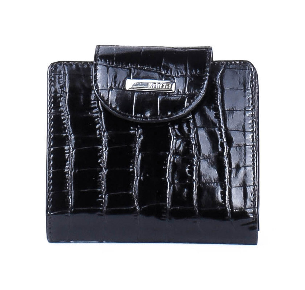 Cartera de piel italiana Negro 1052-0613