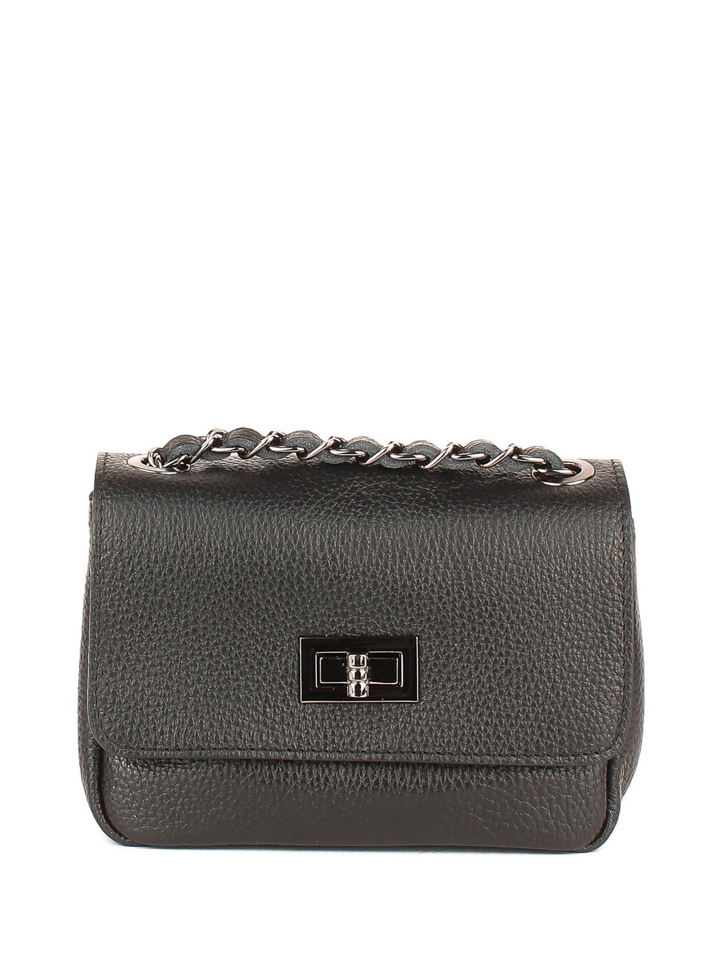 Bandolera de piel italiana Negro 8895-05-32