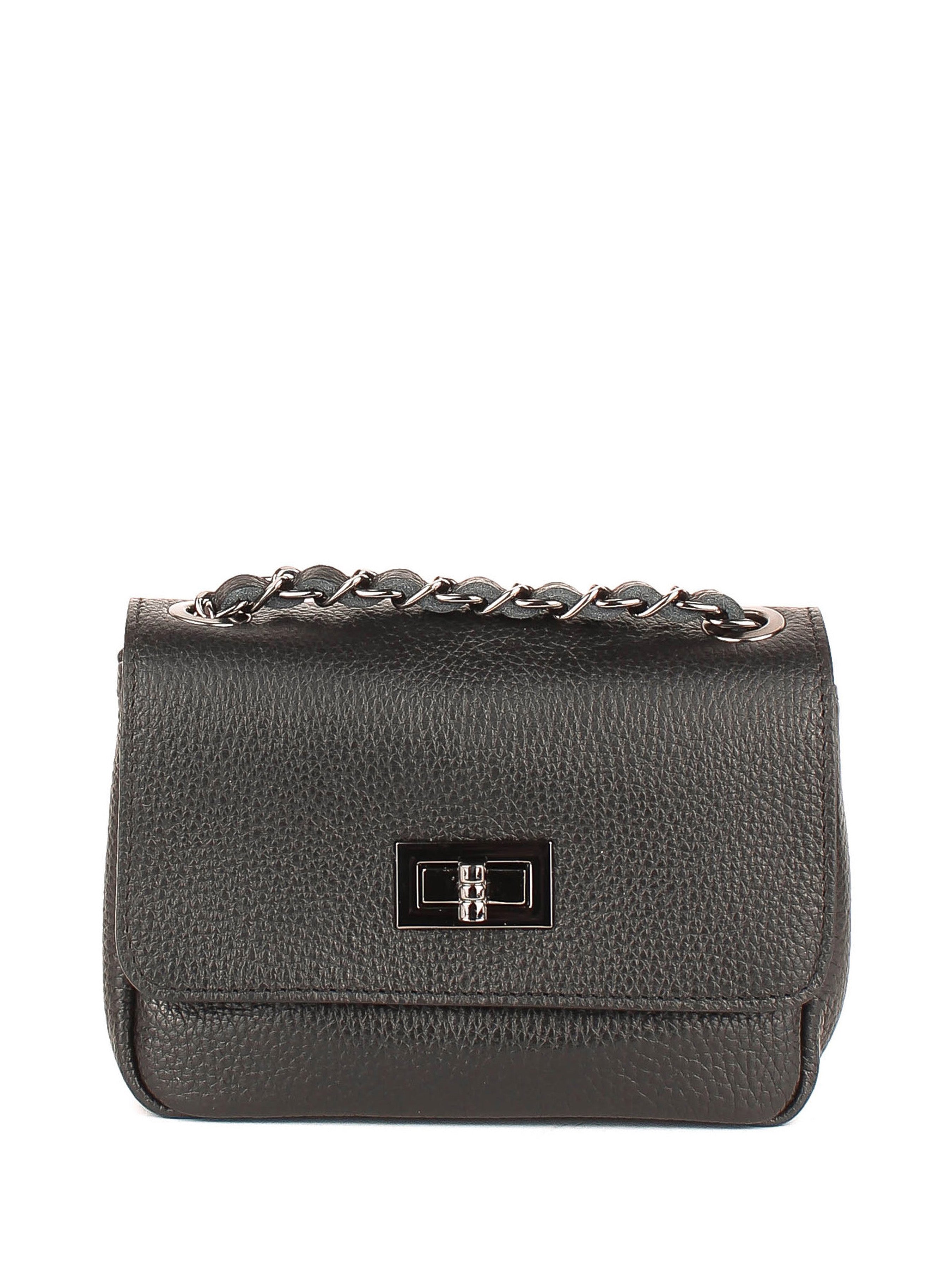 Bandolera de piel italiana Negro 8895-05-32