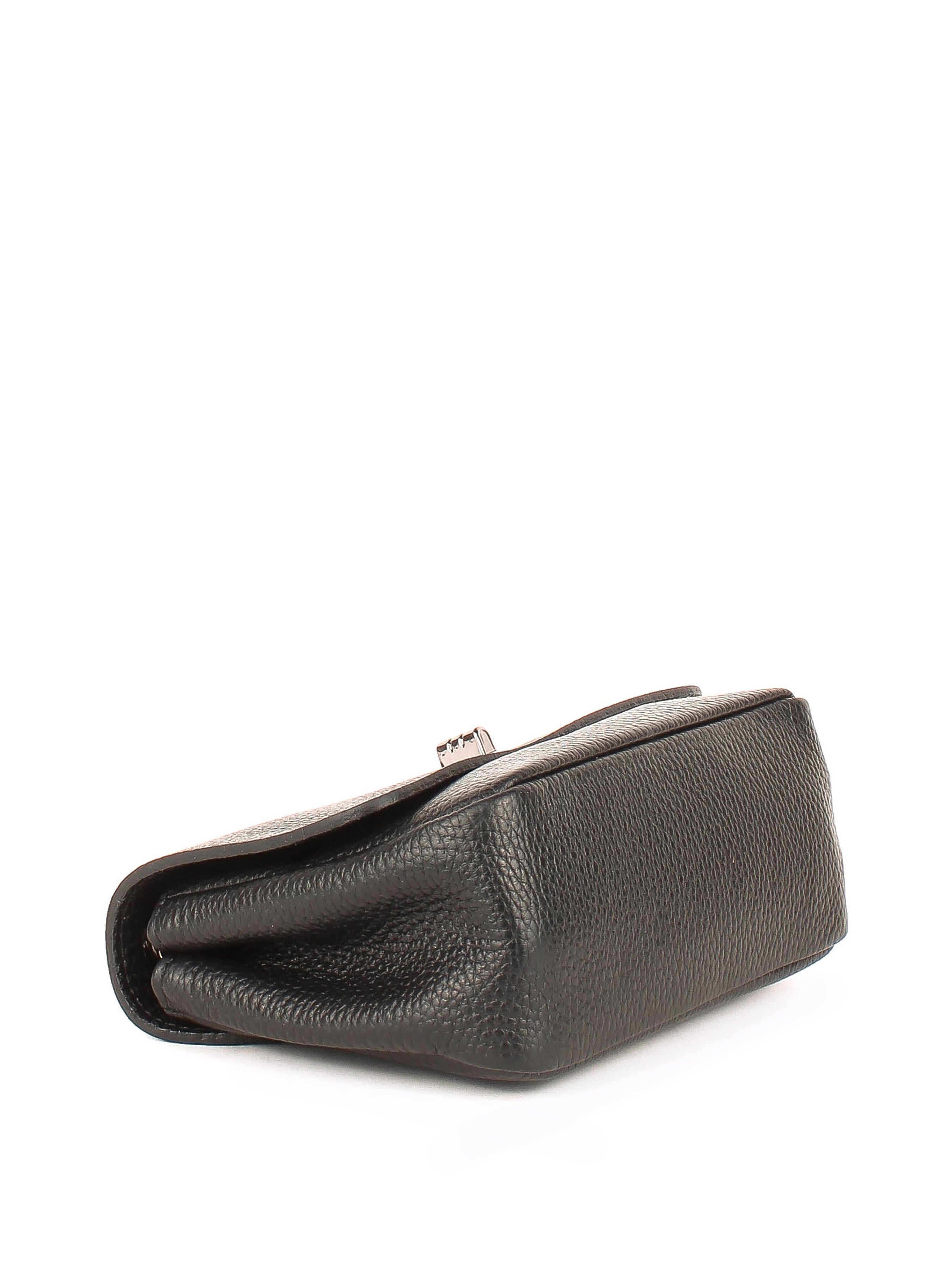 Bandolera de piel italiana Negro 8895-05-32