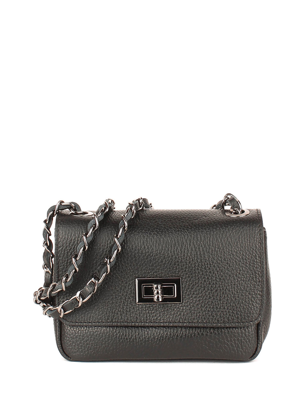 Bandolera de piel italiana Negro 8895-05-32