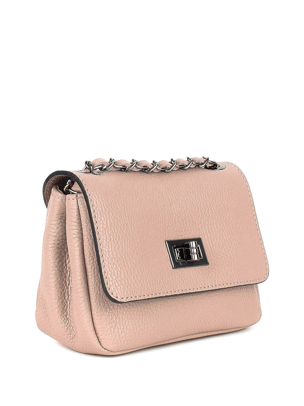 Bandolera de piel italiana Gris 8895-52-32