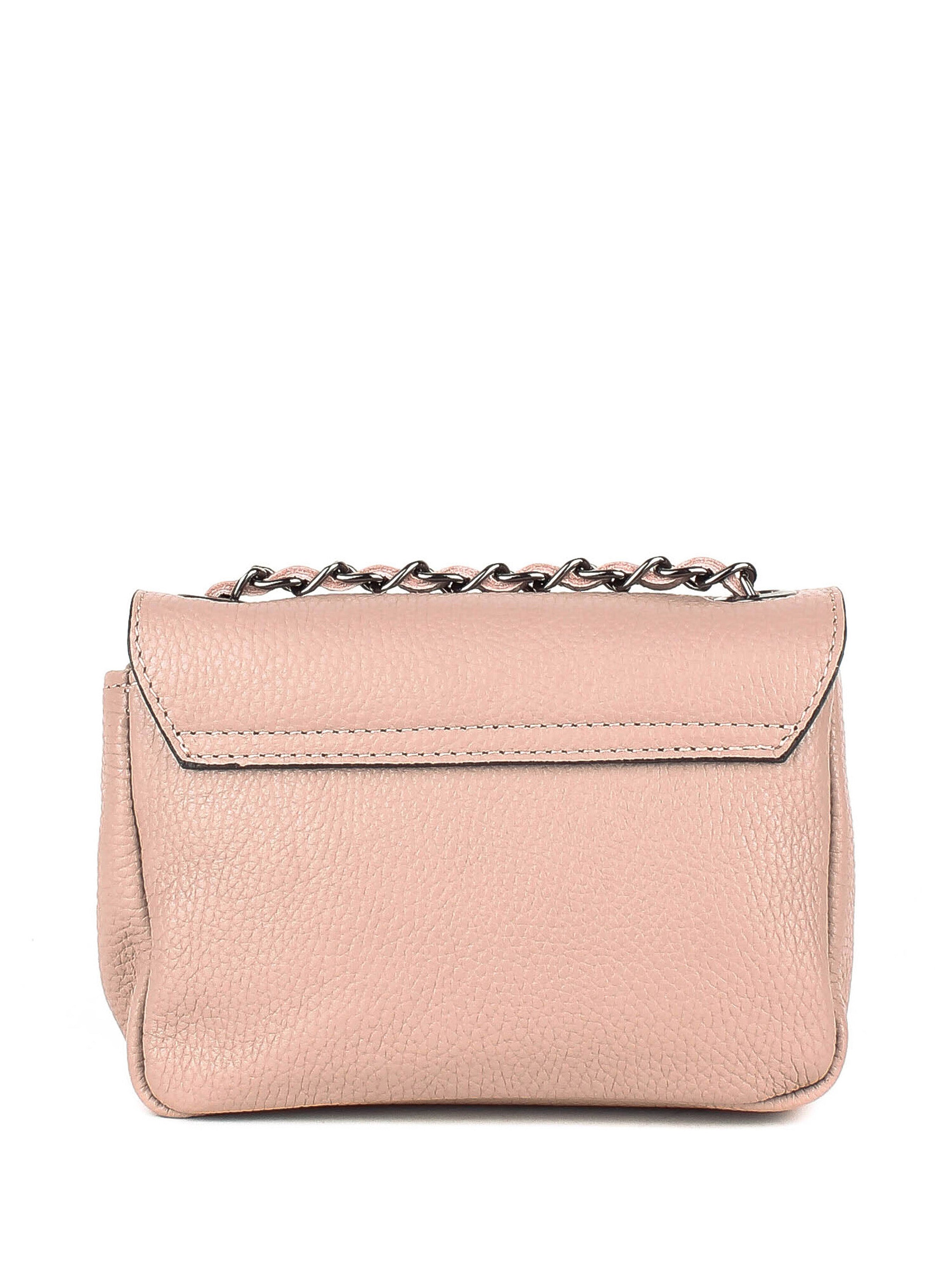 Bandolera de piel italiana Gris 8895-52-32