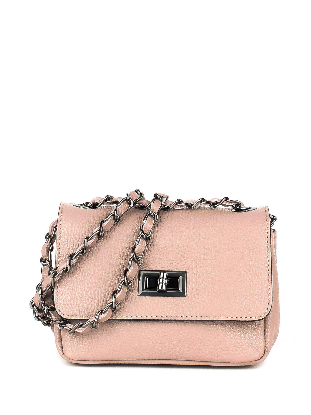 Bandolera de piel italiana Gris 8895-52-32