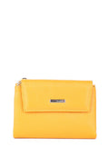 Cartera de piel italiana Amarillo 1205-56