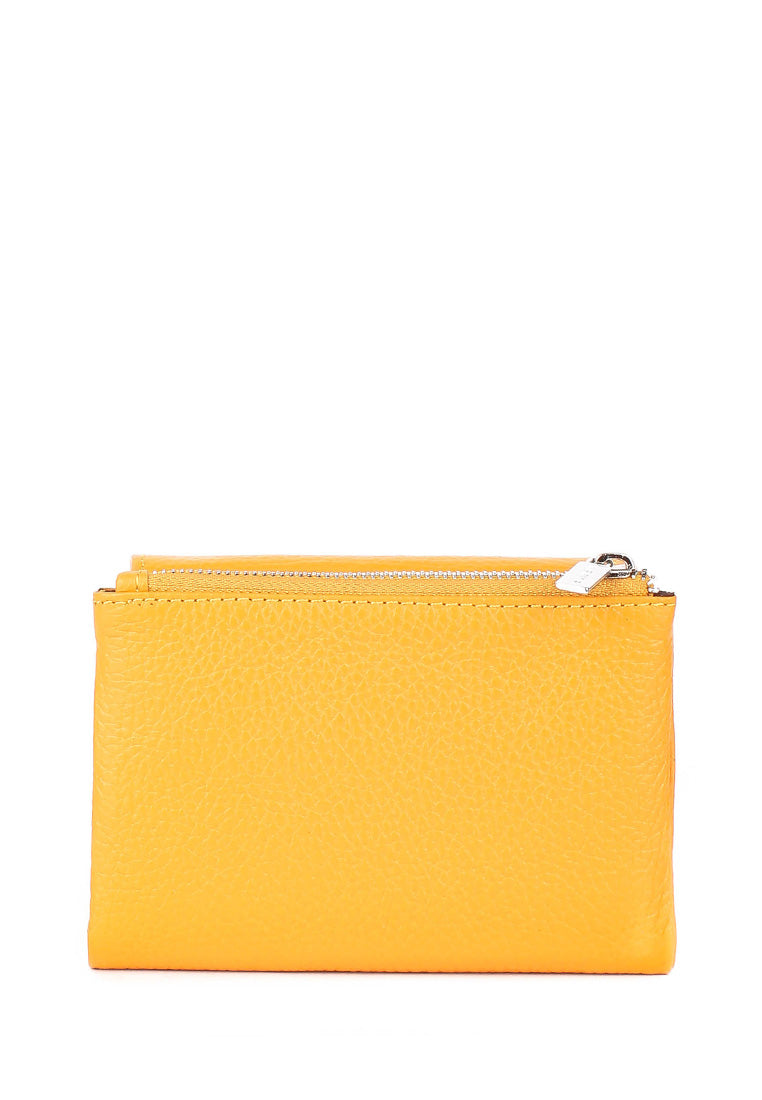 Cartera de piel italiana Amarillo 1205-56