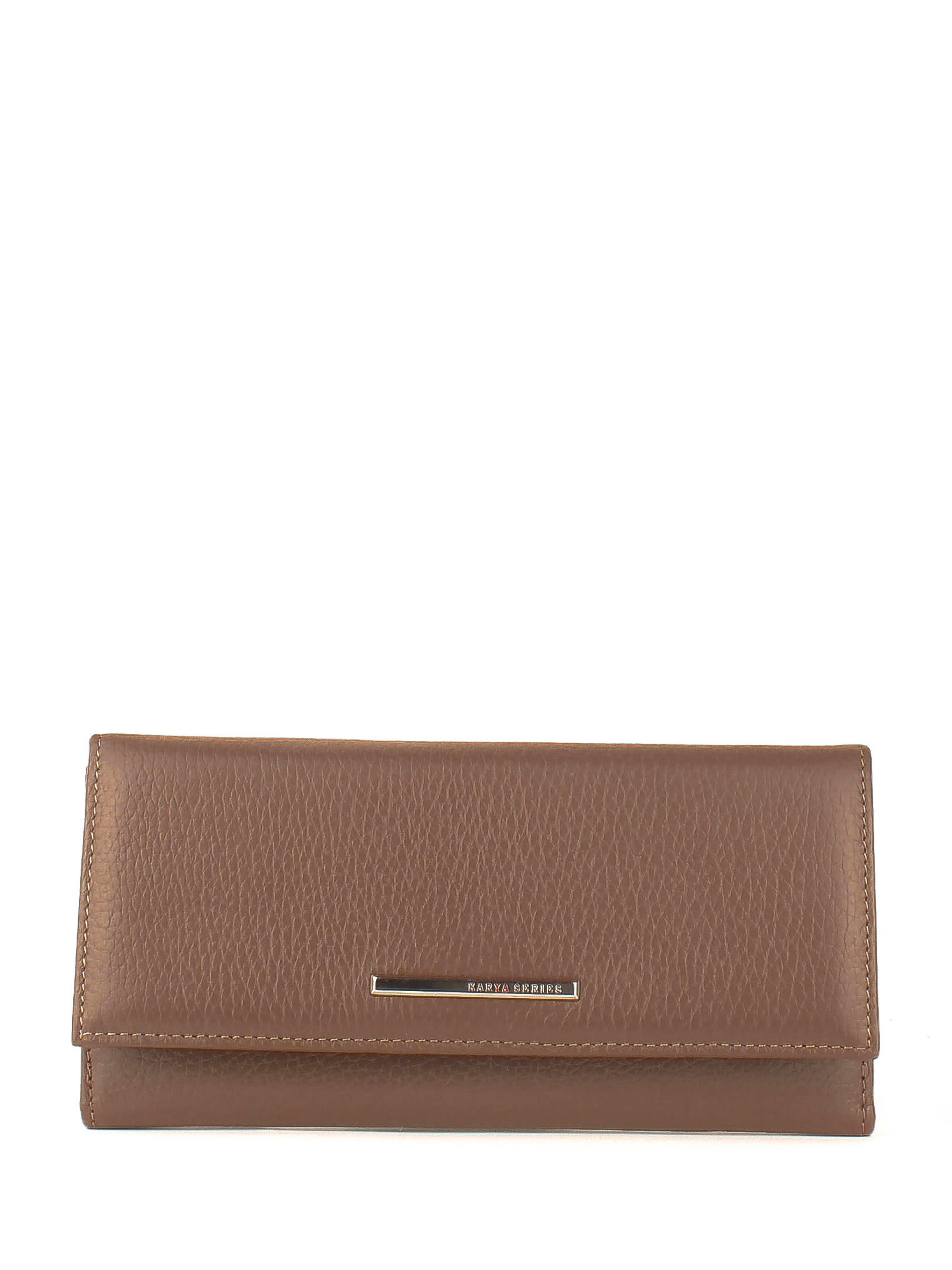 Cartera de piel italiana Gris 1133-51