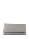 Cartera de piel italiana Gris 1133-098