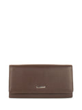 Cartera de piel italiana Marrón 1198-39