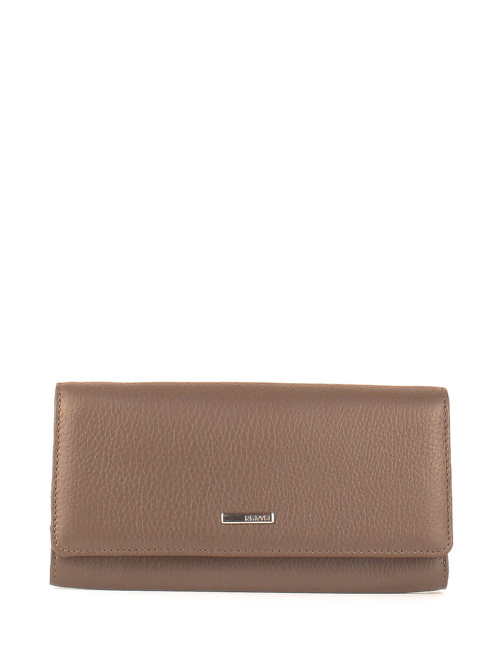 Cartera de piel italiana Gris 1198-51