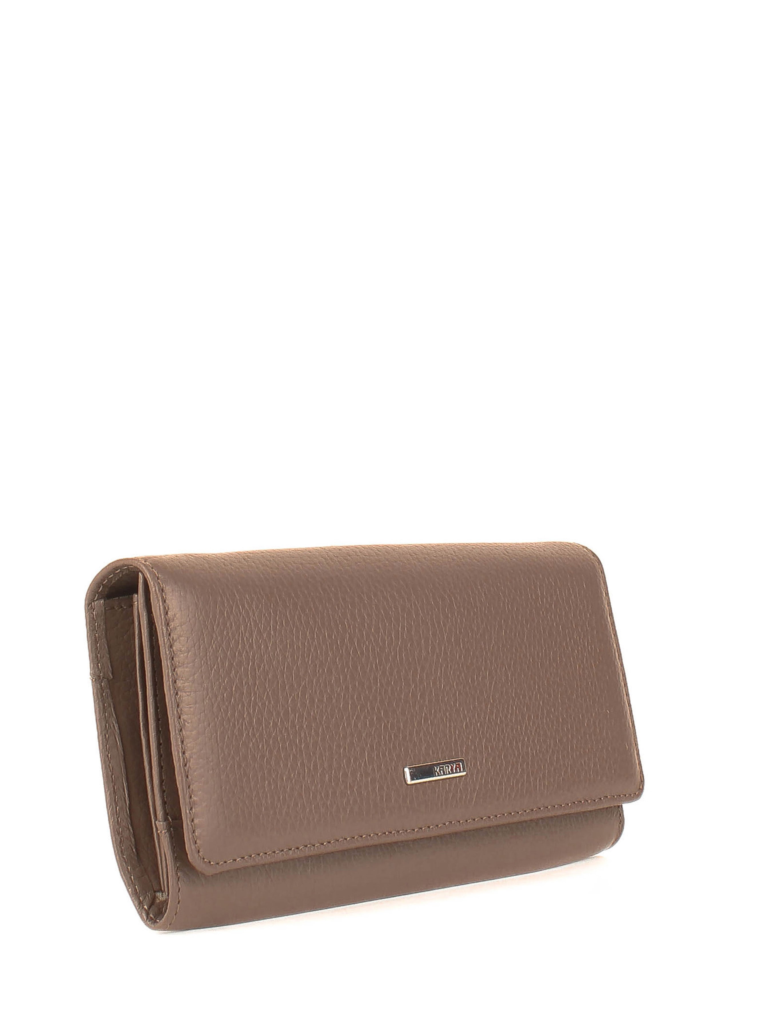 Cartera de piel italiana Gris 1198-51