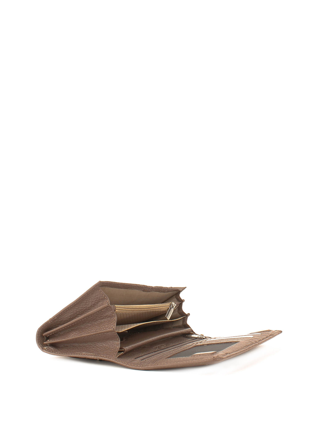 Cartera de piel italiana Gris 1198-51