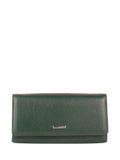 Cartera de piel italiana Verde 1198-030