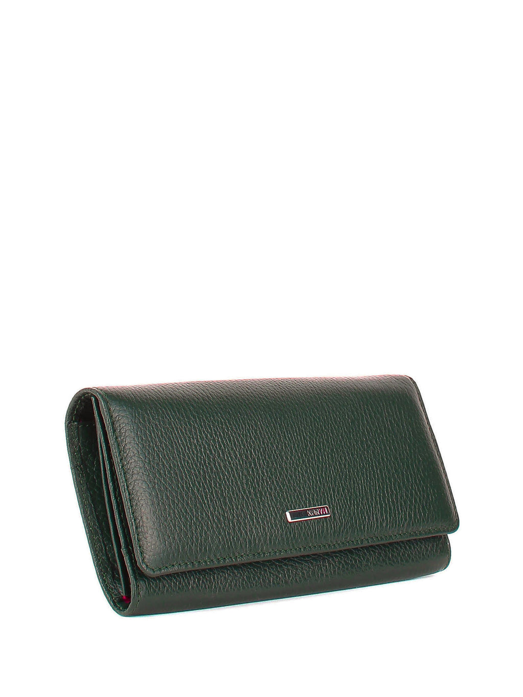 Cartera de piel italiana Verde 1198-030