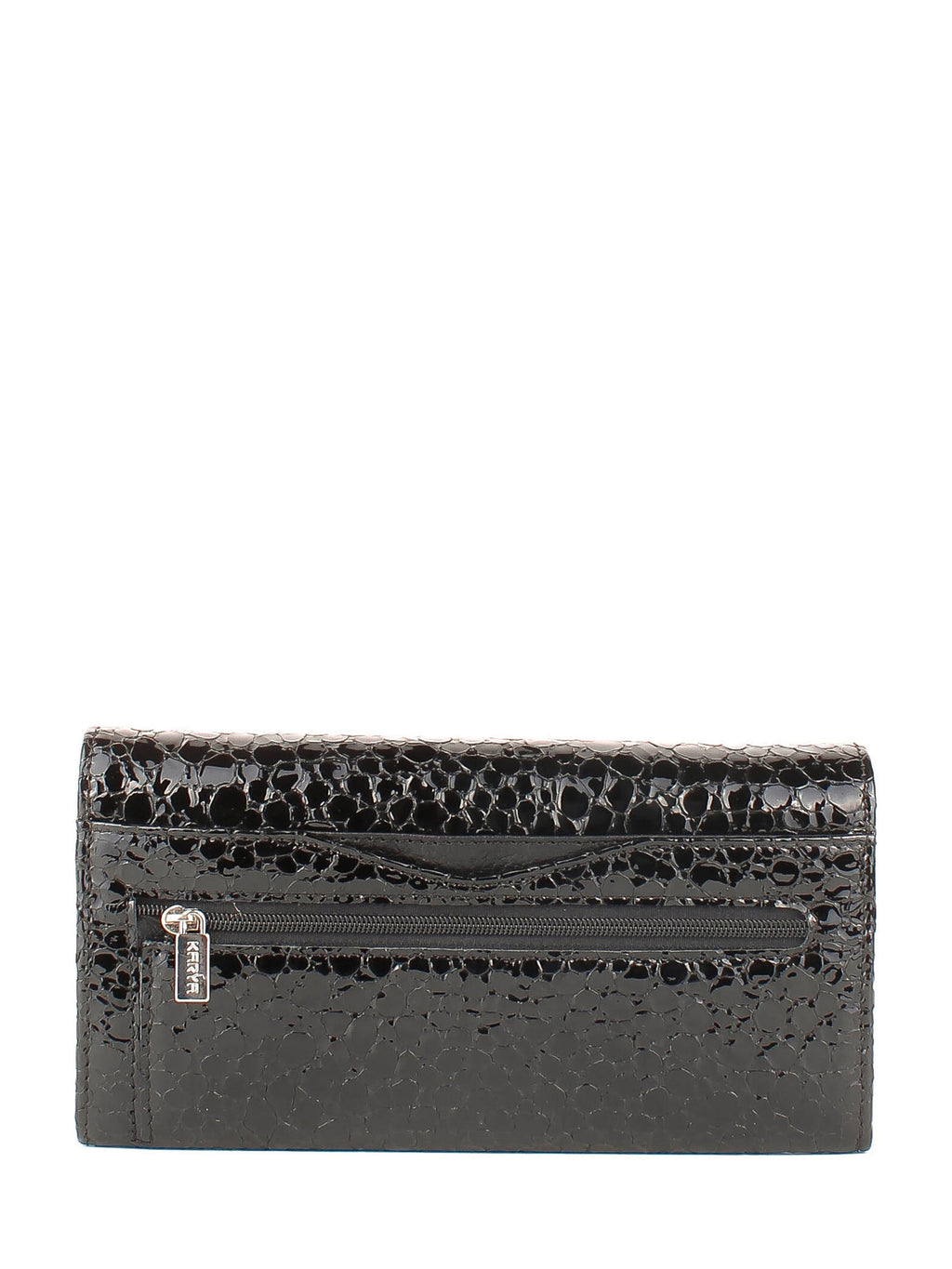 Cartera de piel italiana Negro 1195-558