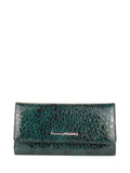 Cartera de piel italiana Turquesa 1195-560