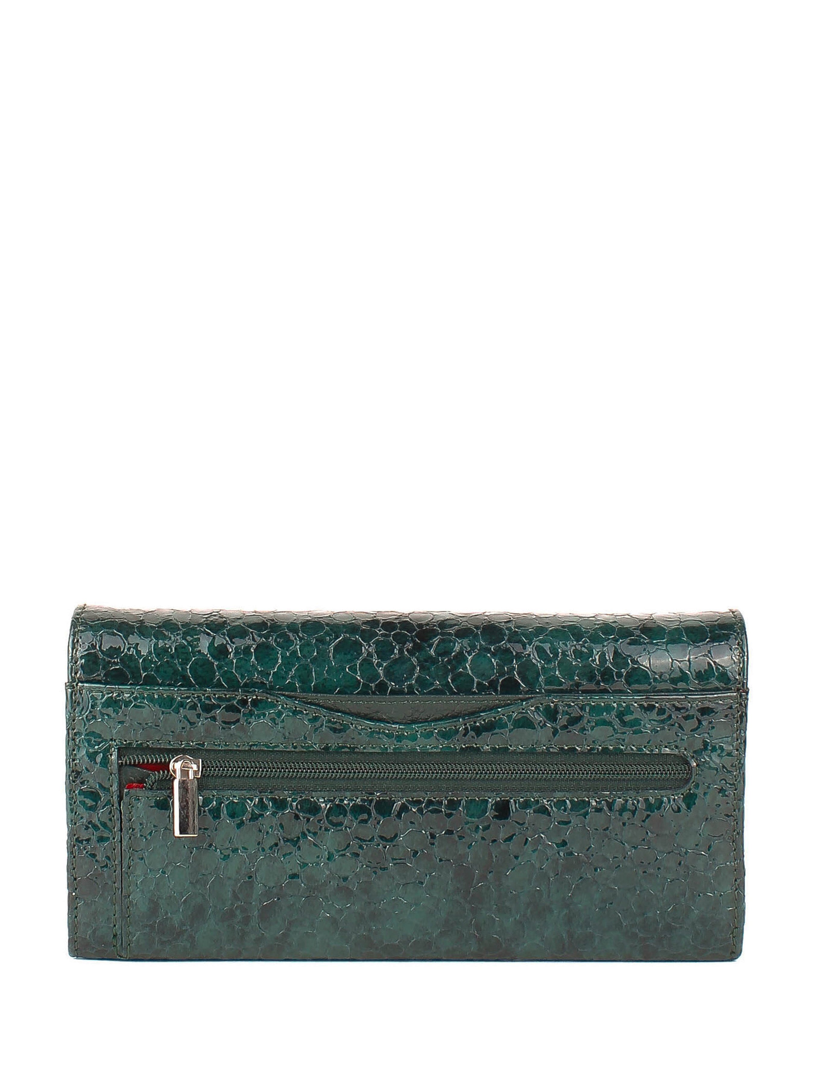 Cartera de piel italiana Turquesa 1195-560