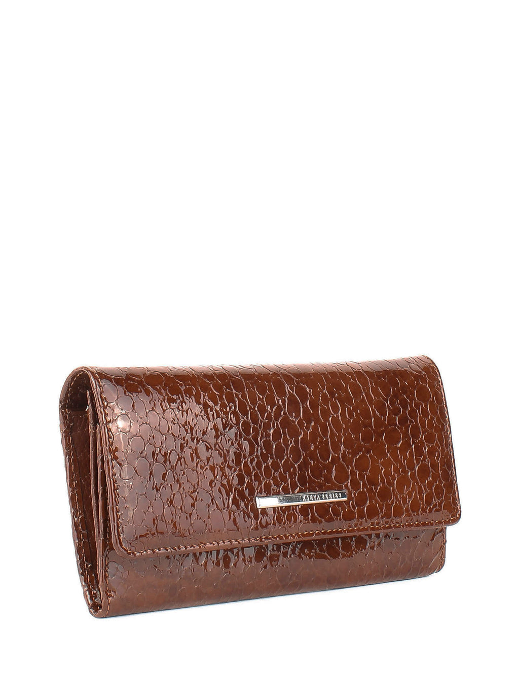 Cartera de piel italiana Marrón 1195-557