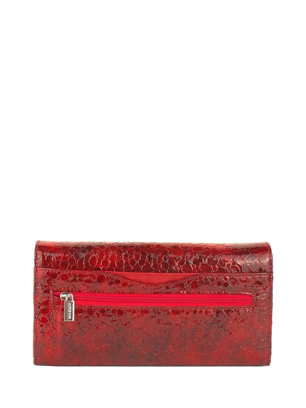 Cartera de piel italiana Rojo 1195-569