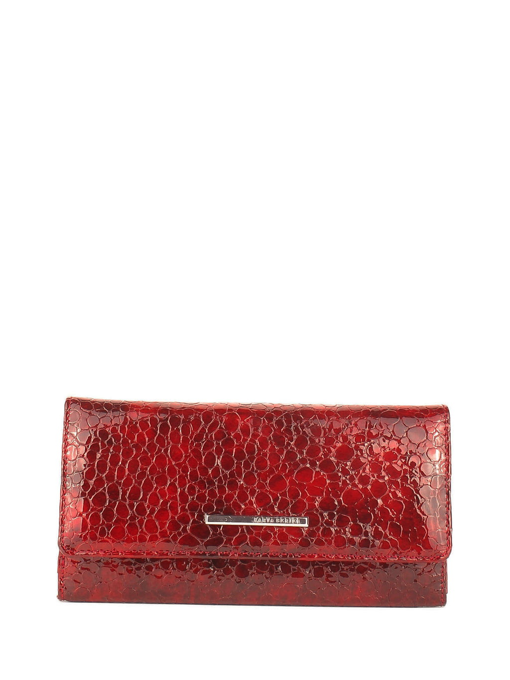 Cartera de piel italiana Rojo 1195-569