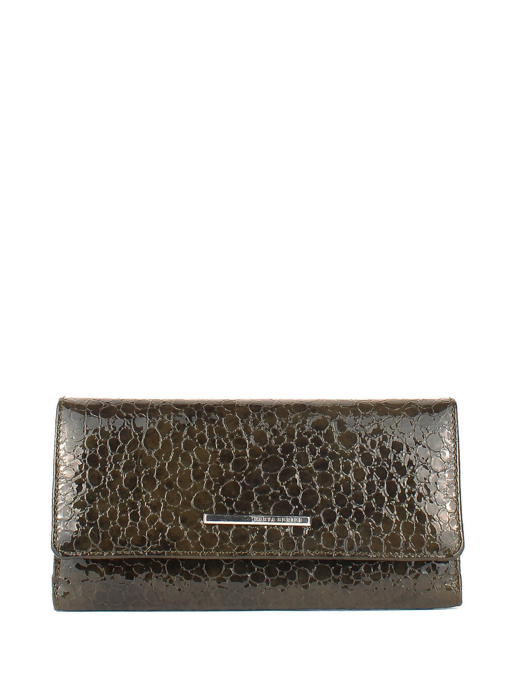 Cartera de piel italiana Verde 1195-604