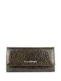 Cartera de piel italiana Verde 1195-604