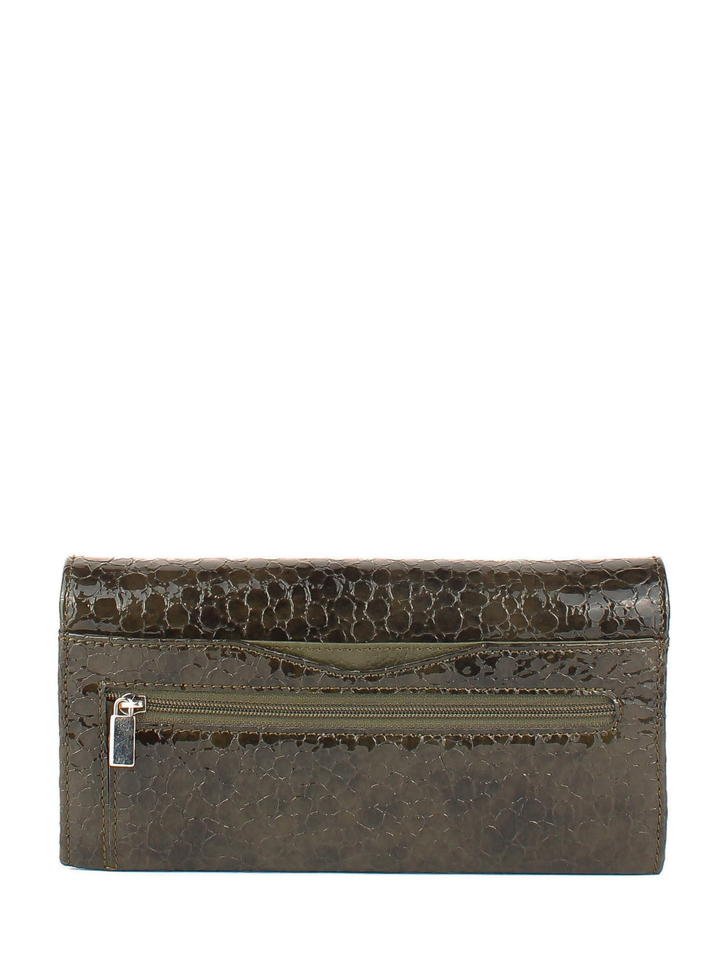 Cartera de piel italiana Verde 1195-604