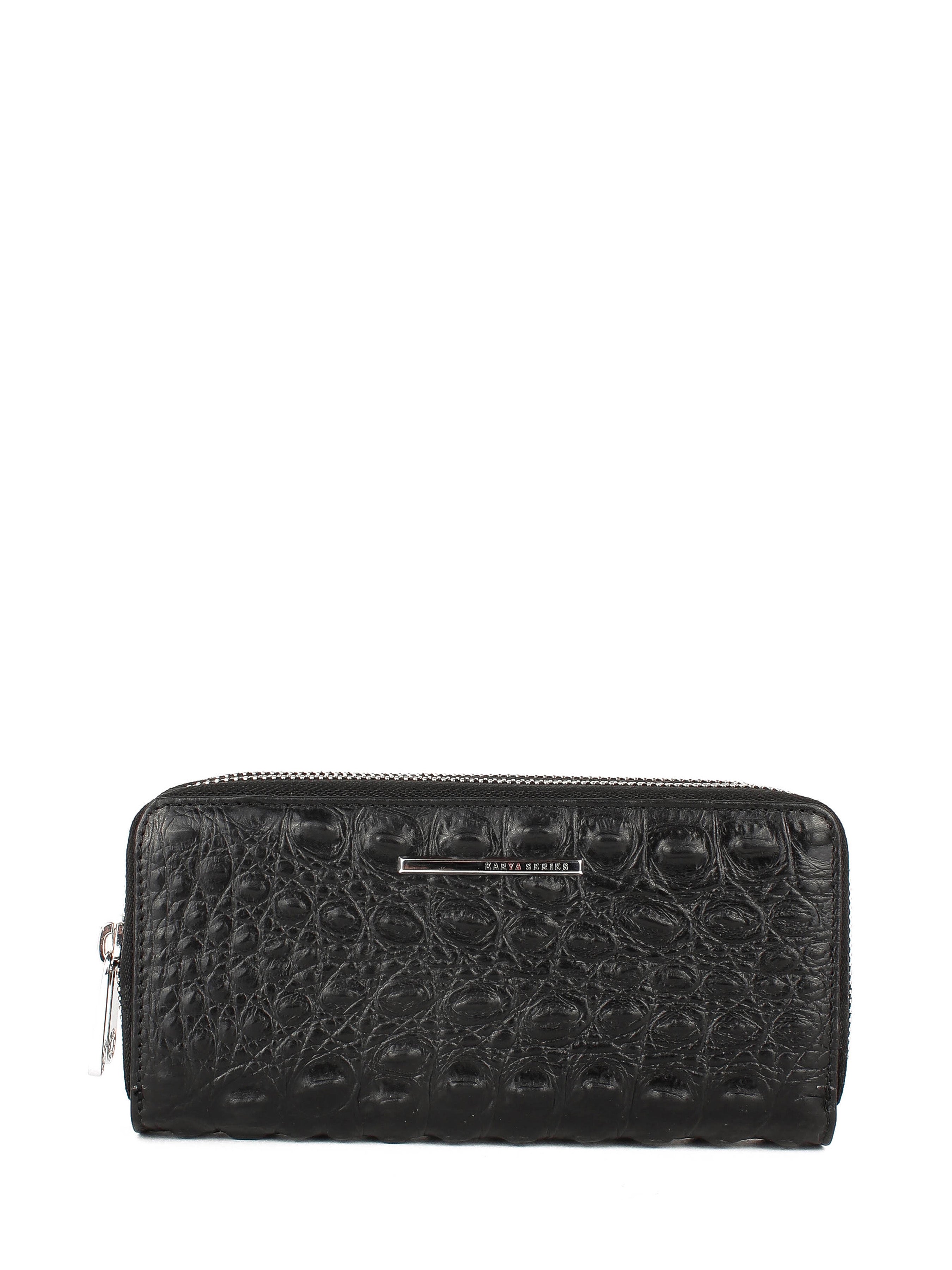 Cartera de piel italiana Negro 1134-522