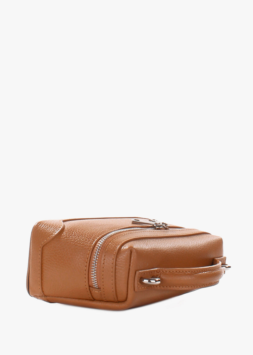 Bandolera de piel italiana Rojo 6344-45-32