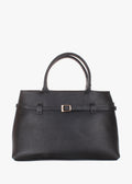 Bolso de mano de piel italiana Negro 9090-05-32