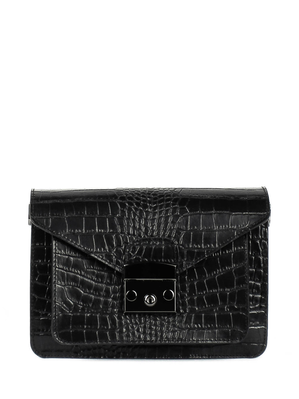 Bandolera de piel italiana Negro 5844-05-36