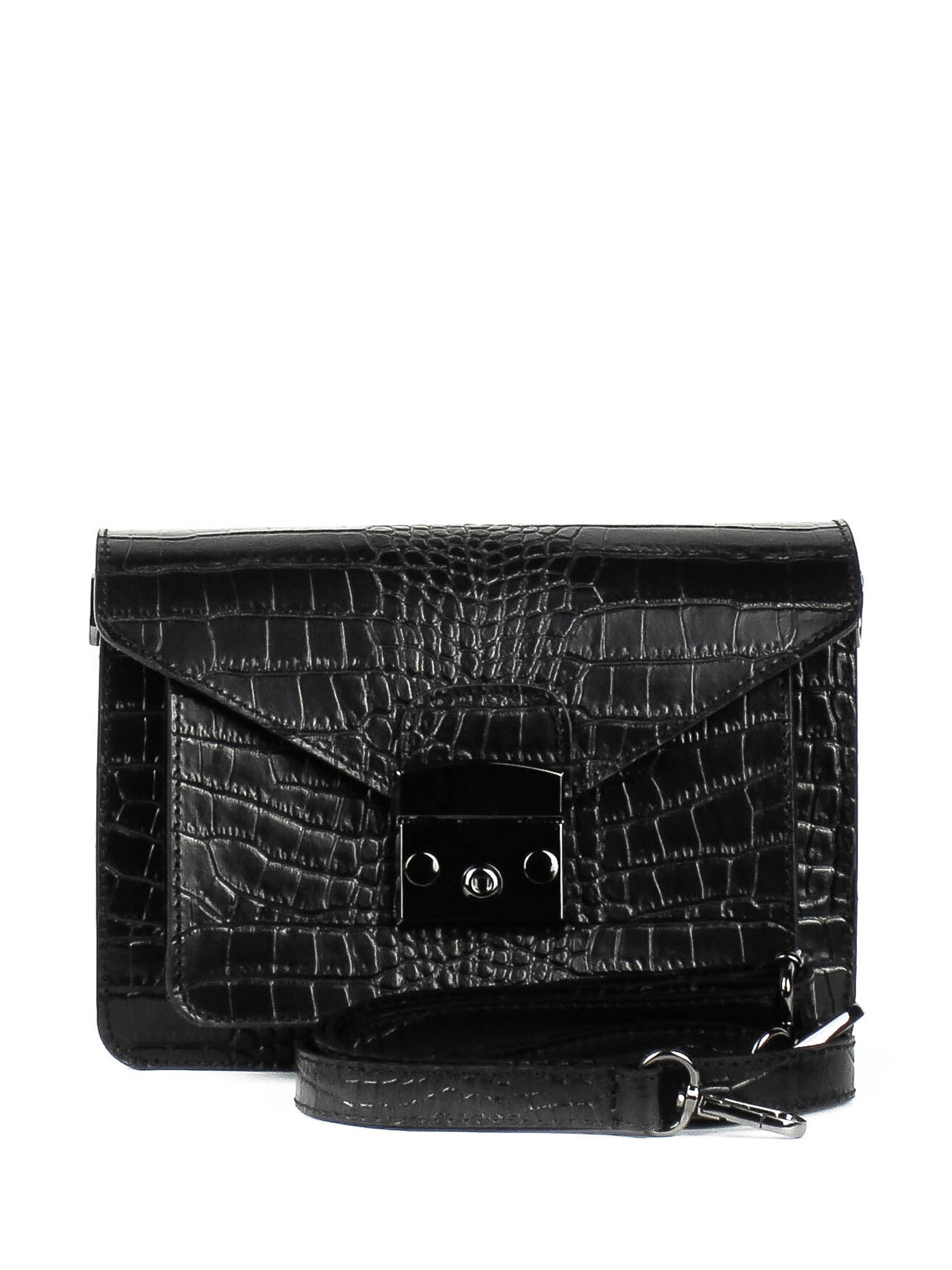 Bandolera de piel italiana Negro 5844-05-36