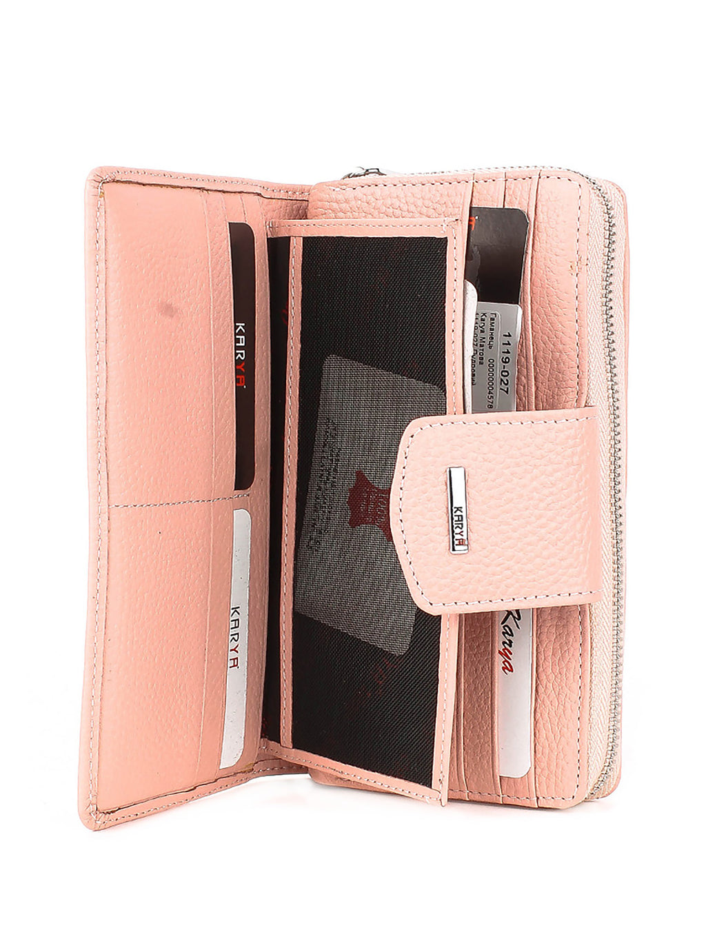 Cartera de piel italiana Polvoriento 1119-027