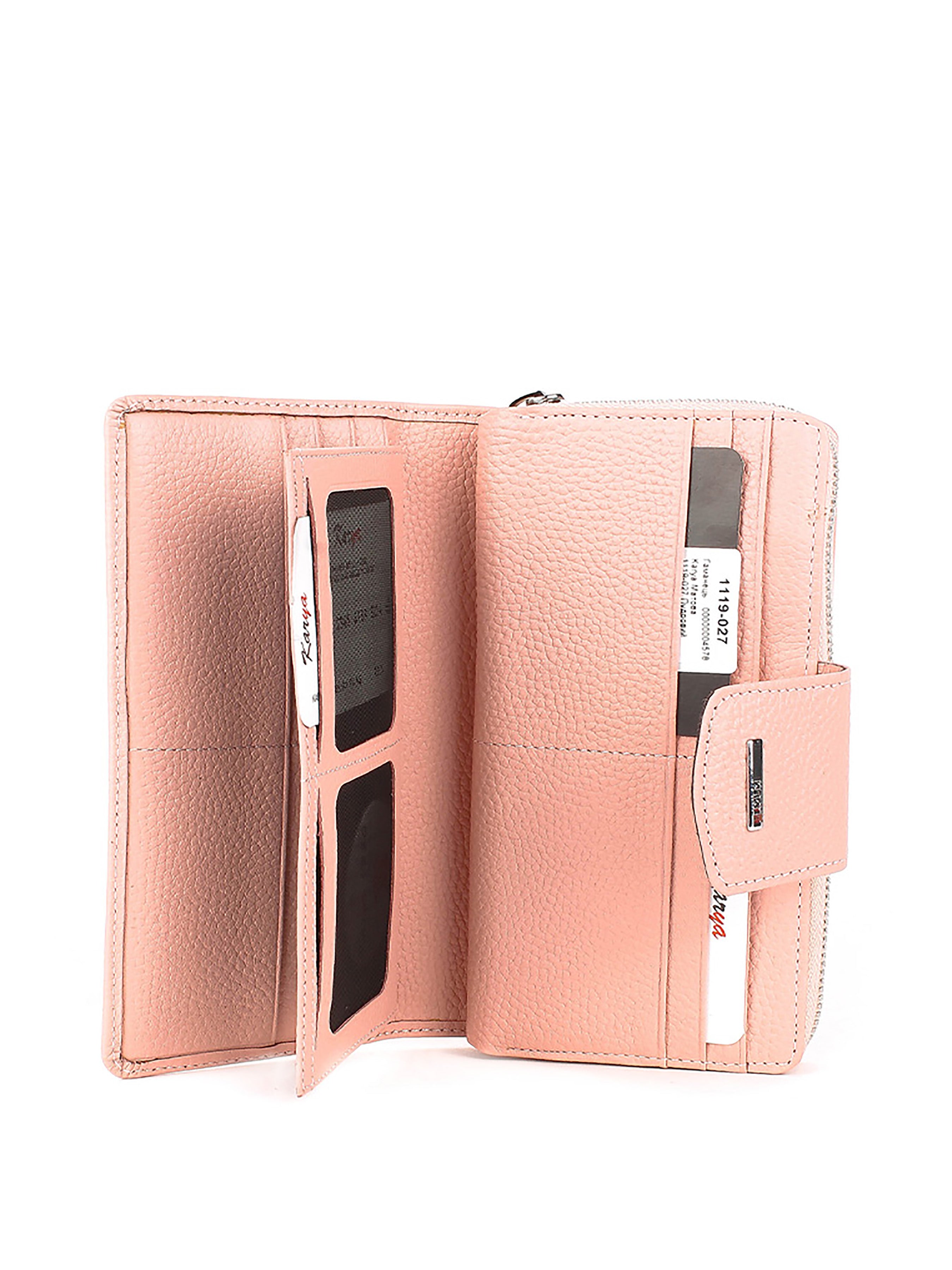 Cartera de piel italiana Polvoriento 1119-027