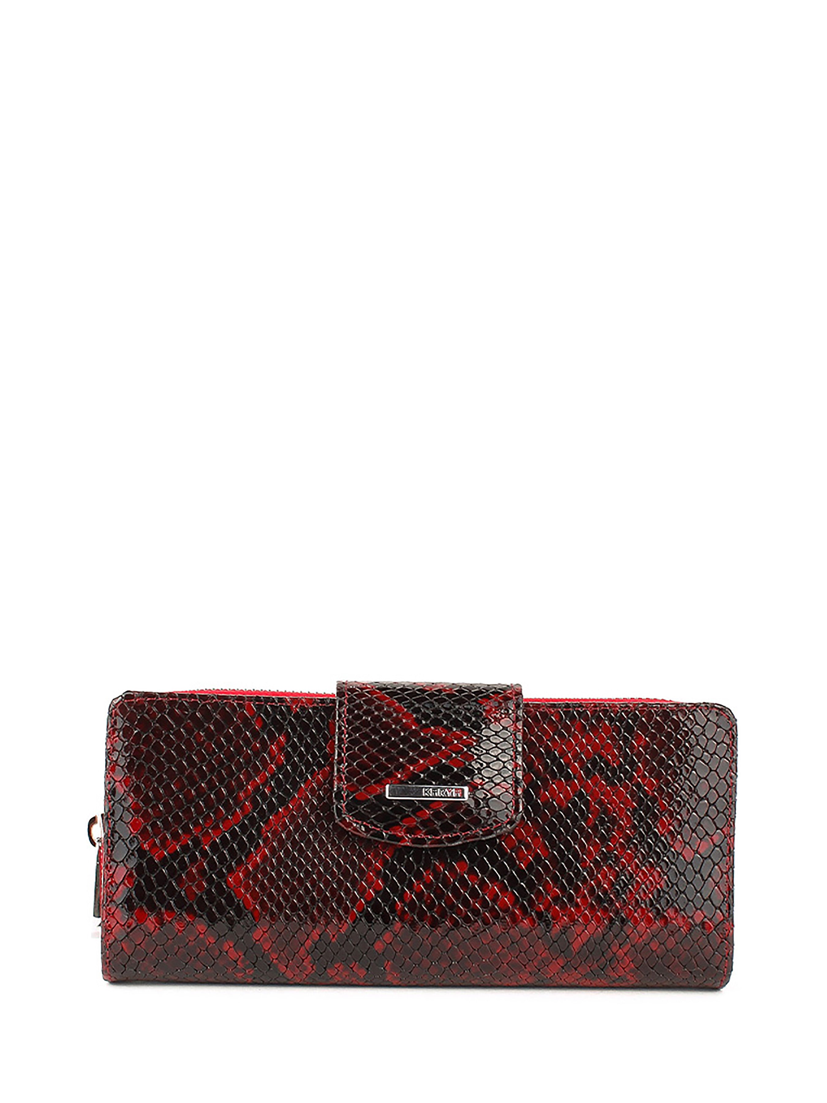 Cartera de piel italiana Burgoña 1119-529