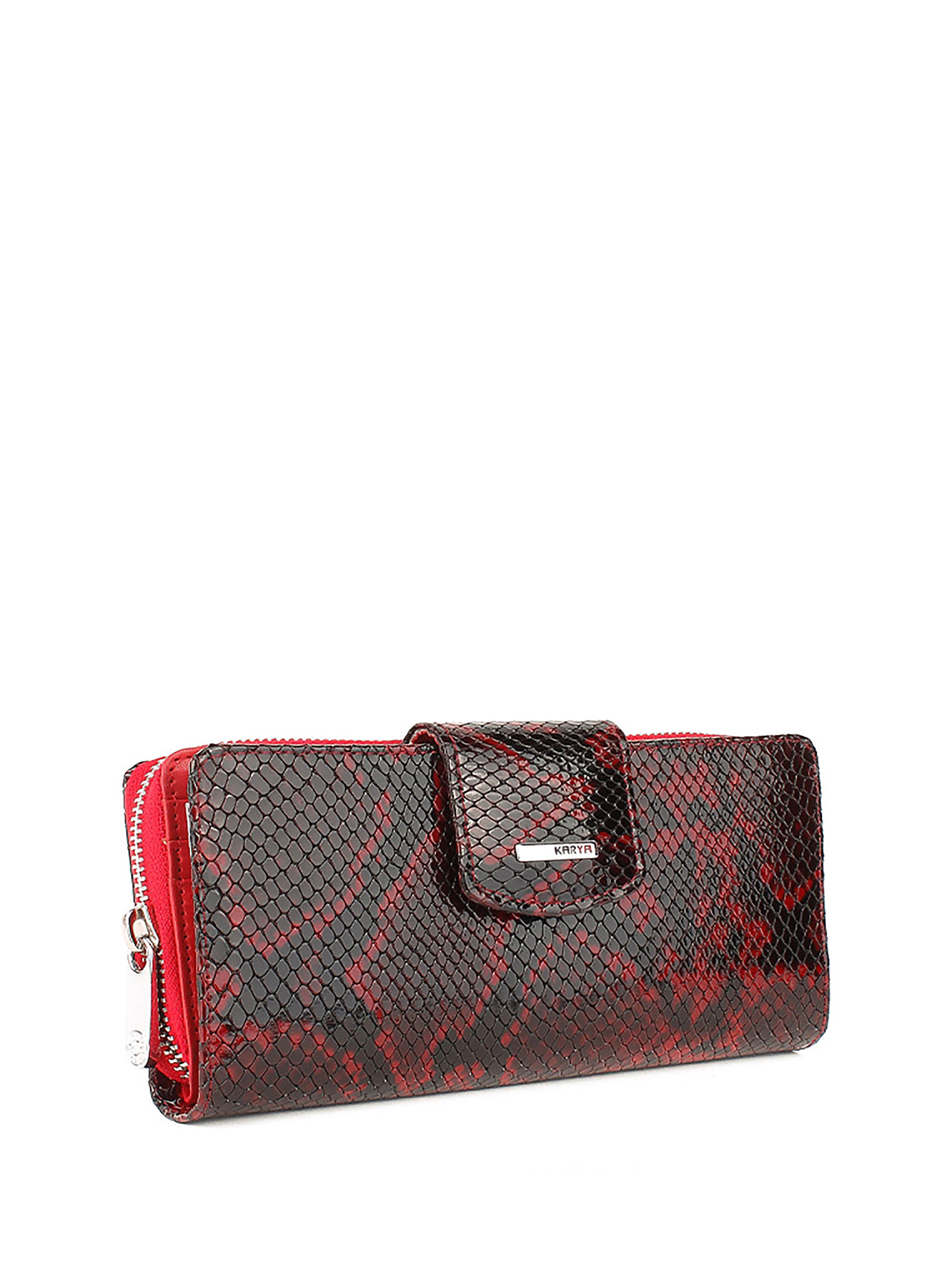 Cartera de piel italiana Burgoña 1119-529