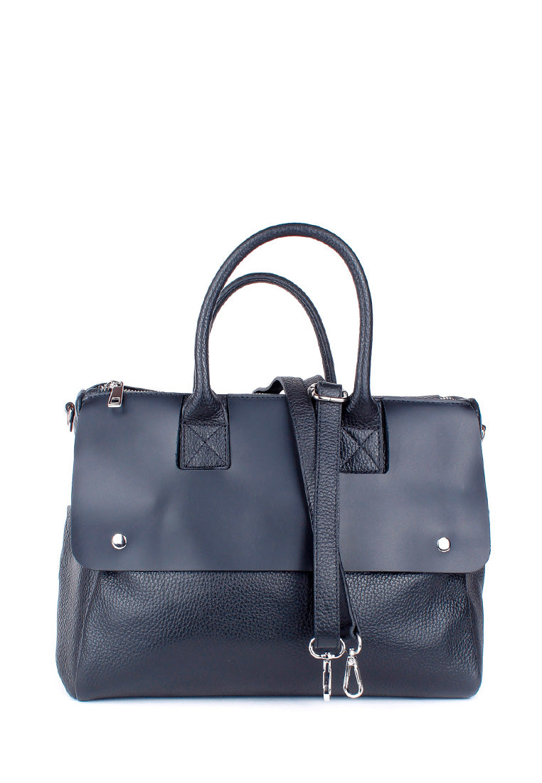 Bolso de mano de piel italiana Desireless  Negro