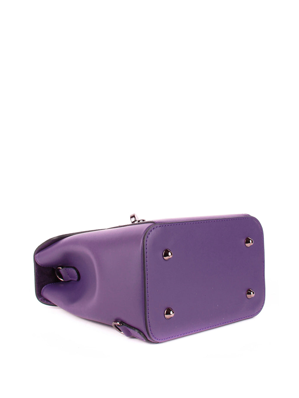 Mochila de piel para mujer Morado 4123-14-39