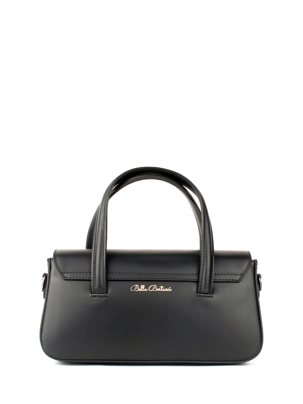 Bolso de mano de piel italiana Negro 3663-05-31