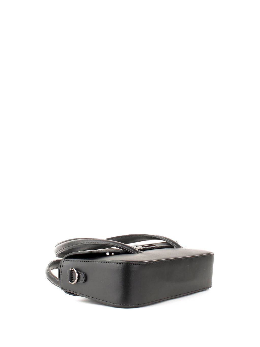 Bolso de mano de piel italiana Negro 3663-05-31