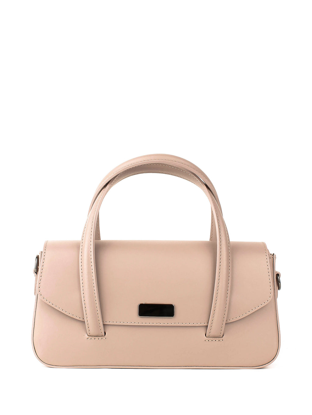 Bolso de mano de piel italiana Gris 3663-52-31