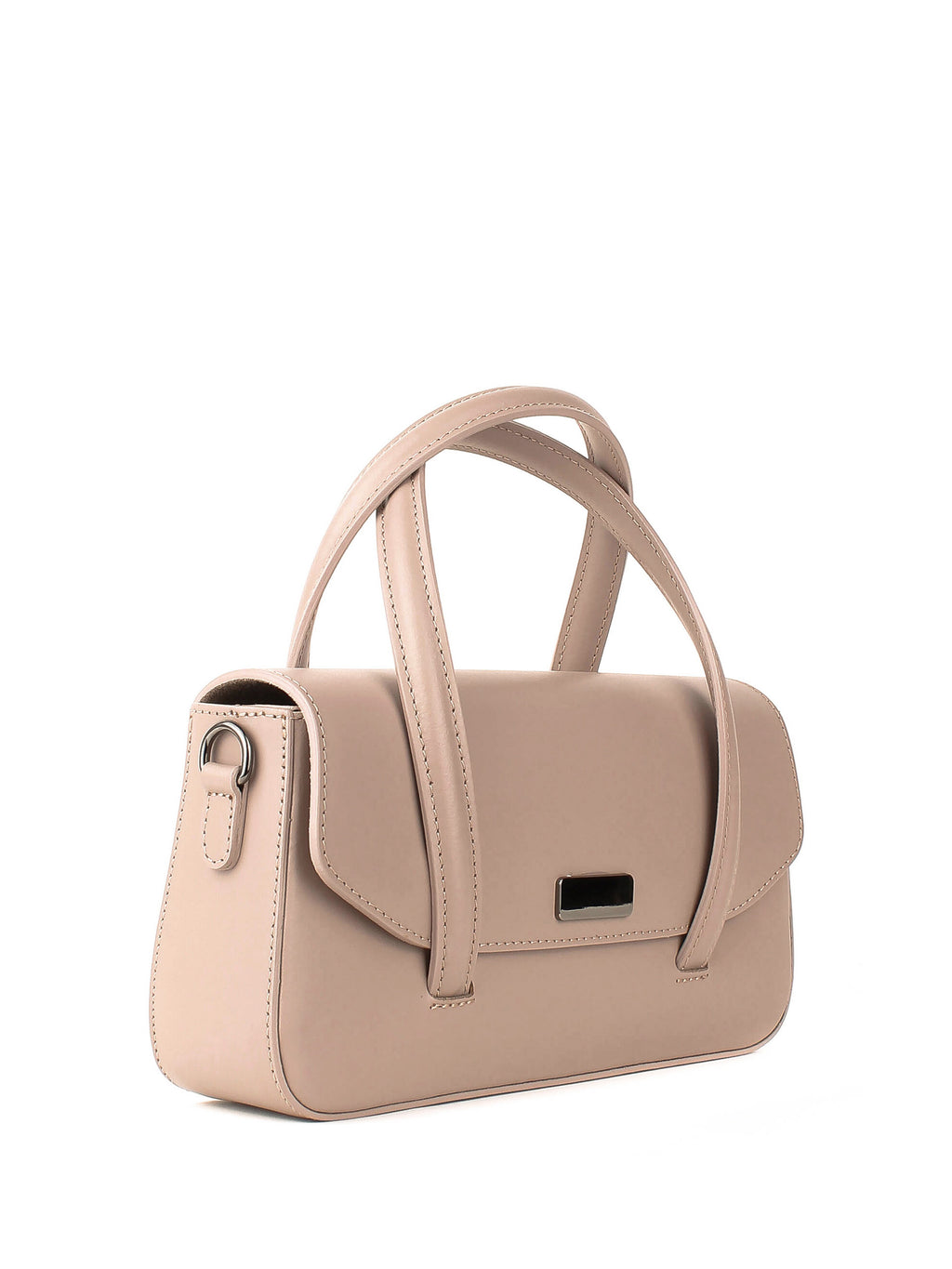 Bolso de mano de piel italiana Gris 3663-52-31